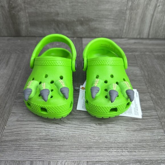 CROCS Classic I Am Dinosaur Toddler size 5 Green Clog - Picture 4 of 8